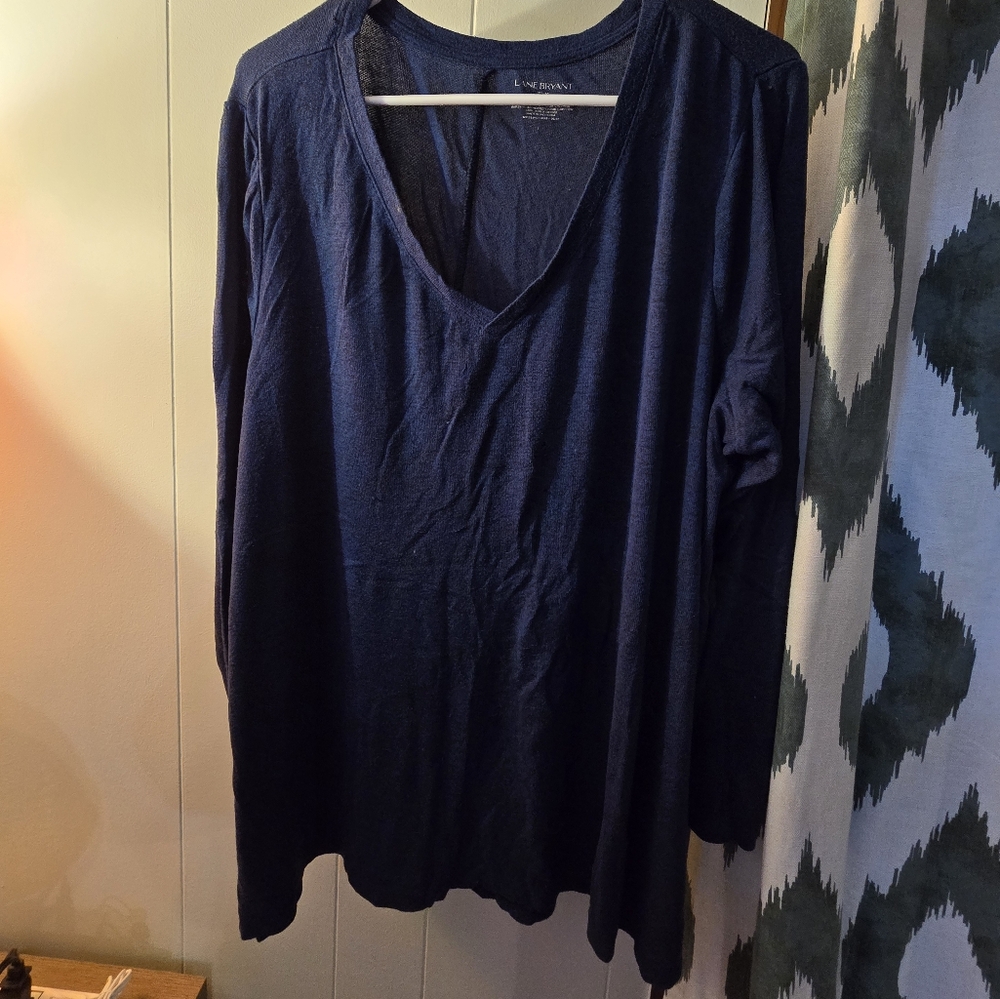 Lane Bryant Blue Relaxed Blouse